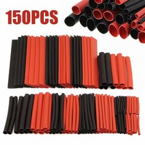 150PCS 열 수축 튜브 절연 구색 전자 폴리올레핀 와이어 케이블 슬리브 키트, 한개옵션0