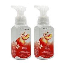 배쓰앤바디웍스 Bath and Body Works 젠틀 포밍 핸드 솝 피치 벨리니 259ml8.75온스 2팩, Peach_8.75 Fl Oz (Pack of 2)