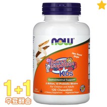 나우푸드 베리 도필루스 키즈 츄어블 120정 2통, 1개, 기본