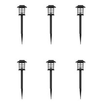 태양열 미니격자등 6개 정원등 태양광 인테리어 무드, 흰빛 6개