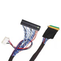 LVDS 스크린 케이블 I-PEX 20453-040T-11 40Pin 1CH-6BIT 단일 6 8 더블 10.1-18.4 인치, 06 Double 6-500MM