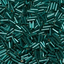 YGB 막대 시드비즈 6mm 8g 은청록(002)컬러 원석 비즈 구슬 공예 악세사리 반지 재료 비즈팔찌만들기