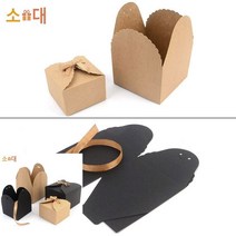 접이식 무지 사각 선물상자 웰컴키트제작 튼튼한박스 선물용박스, 브라운-대