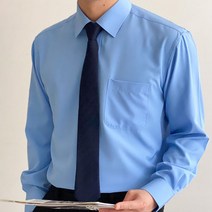 헤링본 네이비 자동넥타이 7폭