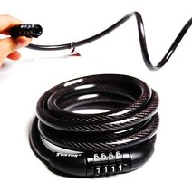 자전거 와이어 자물쇠 [도난방지 비밀번호 킥보드 캐리어 잠금 장치]