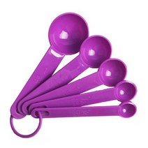 계량저울 5 개대 그램 측정 숟가락 단백질 분말 국자 우유 컵 호두 커피 규모 주방, 자주색