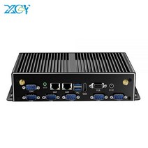 산업용컴퓨터 산업용PC 미니PC 산업용피씨 XCY-팬리스 산업용 미니 PC 인텔 코어 i7 5500U 2x GbE LAN 6x COM RS232 HDMI VGA USB 지원 Wi, 8G RAM 256G SSD WiFi, Intel Core i3-4005U, Intel Core i75500U+8G RAM 256G