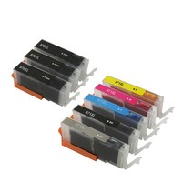 캐논 TS8090 MG7790용 PGI-970 CLI-971 대용량 XL 호환 카트리지, 6카트리지 (GY 포함) 1세트 + PGBK 2개