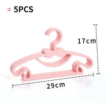 베이비행거3단5pcs 아기 옷걸이 어린이 옷 랙 플라스틱 의류 디스플레이 아이 표시가없는 주최자