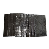 KKmoon 12pcs 5mm 자동차 방화벽 사운드 deadener 열 방열 절연 오디오 소음 체계 재료 매트 패드