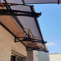 800X2700 조립식차양 계단캐노피 옥상비가림 라운딩차양 캐노픽스 DIY차양 렉산색상, 블루, 그레이, 블랙