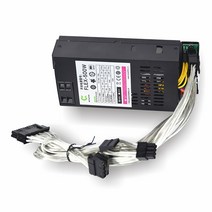metalfish flex-500w 모듈식 전원 공급 장치 itx pc용 소형 1u 컴퓨터 psu flex-atx 500w 활성 pfc for pos aio(400w 옵션), 없음