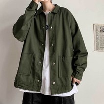 남자 자켓 빈티지 셔츠 패션 밑단헤짐 데일리 코디 가을 아우터 남성캐주얼 오버핏 트러커 스웨이드 남성
