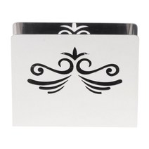 할로우 아웃 스테인레스 스틸 냅킨 랙 박스 Serviette 홀더 주최자 티슈 디스펜서 보관 케이스 테이블 장식 홈 파티, 01