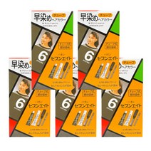 파온 세븐에이트 헤어칼라 염색약 6호 짙은갈색 40g x 5개