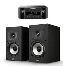 [없음] 마란츠 M-CR612 + 폴크오디오 Monitor XT20 하이파이오디오, MCR612:SG / Monitor XT20:블랙