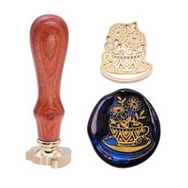 SWANGSA Christmas Elk Wax Seal Stamp Vintage Wood Removable Brass Head Sealing Great for Decorating, Flower Tea Cup