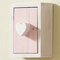 귀여운 원목 하트 스위치커버 4color, 핑크, 1개