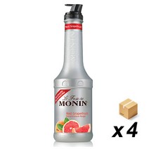 모닌 퓨레 레드자몽 1 000ml 4개 BOX
