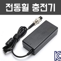 전동휠 전기자전거 전동킥보드 어댑터 배터리 충전기, 3- 54.6V 2A 충전기 (48V 배터리용), 5: 1핀 DC 2.5mm