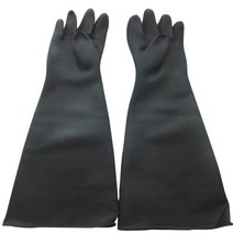 모래샌딩기 샌드블라스트 녹제거기 브라스트 샌드 블라스트 캐비닛 장갑 60x20cm 용, 검은색