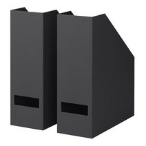 이케아 TJENA 데스크 책상 서류철 서류정리 파일꽂이, 블랙, 6개