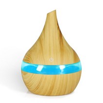 광확산 아크릴 얇은 조명용 쫄대 전기 가습기 USB 에센셜 아로마 오일 디퓨저 우드 그레인 초음파 미니 안개 메이커 LED 빛, [01] ml, [07] 버건디, 1개