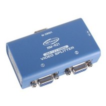 5myshop_NM-R21 모니터 분배기 1대2 VGA 오디오 미지원 컴퓨터케이블 멀티 공연장화면 전시장화면 신호 선택_5myshop, 무옵션상품임!!
