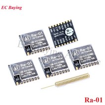 5pcs Ra01 SX1278 RF 확산 스펙트럼 무선 모듈 433MHz 직렬 포트 UART SPI 인터페이스, 한개옵션0