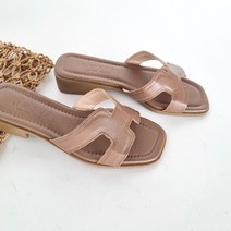 국내제작 발편한 빅사이즈 H 여름 뮬 3cm 여성 슬리퍼