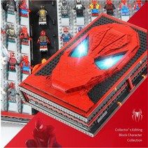 스파이더맨 아이언맨 매뉴얼 라이트 에디션 피규어 미니피겨 레고북 호환레고블록, 스파이더 맨 책 55 스탠다드 조명 버전