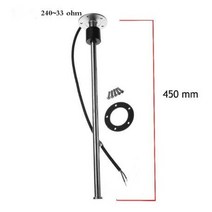 디지털 압력 게이지 연료 오일 유압 센서 1pc 200mm 250mm 300mm 레벨, 240-33옴 450mm