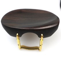 4/4 바이올린 턱 받침 클램프 나사 브래킷 흑단 대추 나무 포함, natural ebony wood 2