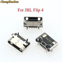 Chenghaoran 5pcs jbl 플립 3 2 펄스 블루투스 스피커 마이크로 usb 잭 도킹 충전 포트 충전기 커넥터 수리 부품, 08 For JBL Flip 4