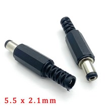 앙카DC099 022 전원 소켓 나사 너트 패널 커넥터 5 개/5 쌍 9mm/14mm 수 DC 플러그 단자 5.5mm x 2.1mm 2., 03 2.1mm DC 9mm Male