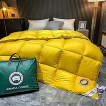 양모이불 호주 솜 구스이불 목화 밍크이불 두꺼운겨울이불 오리털이불 요솜 솜이불 요 이불 침대 아래로 채워진 겨울 이불 두꺼운 호텔 이불 겨울 이불 매우 따뜻한 더블 이불, 150x200cm, 노란색, 4kg