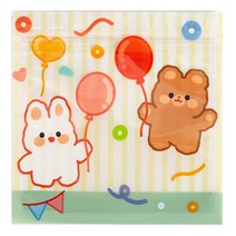 킹콩아울렛 10매입 다용도 캐릭터 비닐지퍼백 미니 포장 봉투 파우치 크리스마스선물, 08. 풍선프렌즈