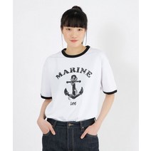 LEE 쿨터치 마린로고 링거 티셔츠 화이트 18