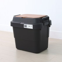 켐포바니 캠핑박스 캠핑테이블 우드상판 트렁크 카고 수납 박스, 06.22L_상판포함, 블랙