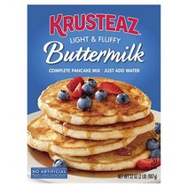 Krusteaz Complete Buttermilk 팬케이크 및 와플 믹스 가볍고 푹신함 946.4ml(32온스) 박스, 1 Count (Pack of 1)