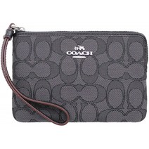 [코치] COACH 소품 (파우치) F58033 블랙 스모크 × 블랙 SVDK6 시그니처 파우치 여성 [아울렛 상품] [병