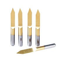 pcb 금속 절단 가공10pcs 3.175 1/8 조각 커터 V 모양 티타늄 밀링 PCB 비트 CNC 라우터 도구, 39 3.175x90x0.4