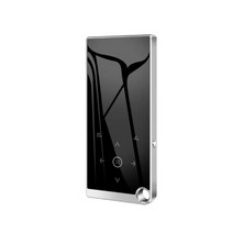 MP3 플레이어 2.4 인치 블루투스 5.0 터치형 HIFI 오디오 FM 라디오 서적 레코더 비디오 기능, 04 은