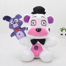 새로운 핫 25cm Fnaf 플러시 장난감 골든 프레디 Fazbear 망글 보니 폭시 봉제 인형 장난감 자매 위치 선물, funtime freddy 25cm