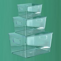 조립식앵글제작 냉장고홈바 속깊은수납장 정수기선반 주방 냉장고 캐비닛 수납 상자 서랍 형 크리스퍼 냉동고 바구니 마무리 인공물, [08] 4686. 투명 전면 U Box-대형 3 PE