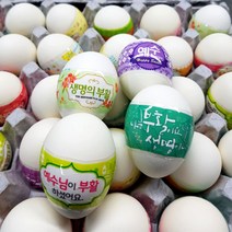 백란 국산 부활절계란 구운달걀포장 1판 30구 수축필름포장, 부활절 구운황란 무지