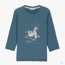 지센] 여성 슬럽 세레나 라운드 7부티셔츠(색상4종) 면33%