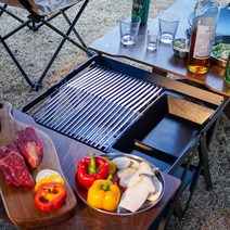 [웰큐] 루핀 그릴&테이블 스토브, 루핀 원목 테이블(상판만) - 중