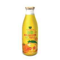 농협제주감귤&한라봉 NFC 착즙주스(유리병)1000ml /1병[농협식품]국산100, 사과&당근1병