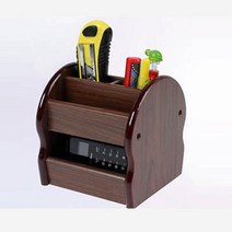 무중력® 정리의신 원목 수납꽂이 볼펜꽂이 책상정리함 독서대, 6204